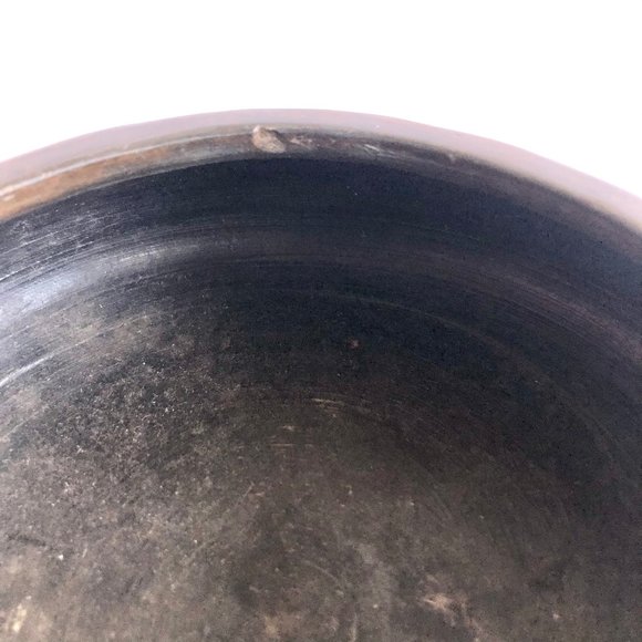 Vintage 30s Tokanabe Pottery Japanese Bonsai Dish Footed Embossed Planter Bowl - Picture 10 of 10